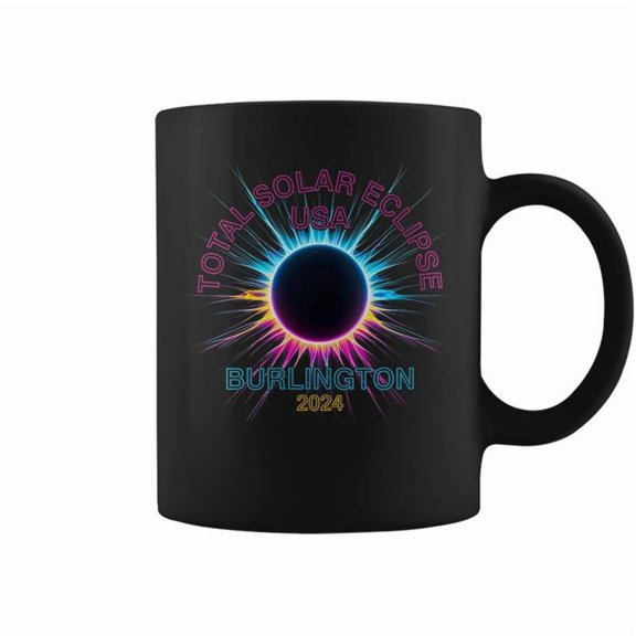 Total Solar Eclipse Burlington For 2024 Souvenir Coffee Mugs