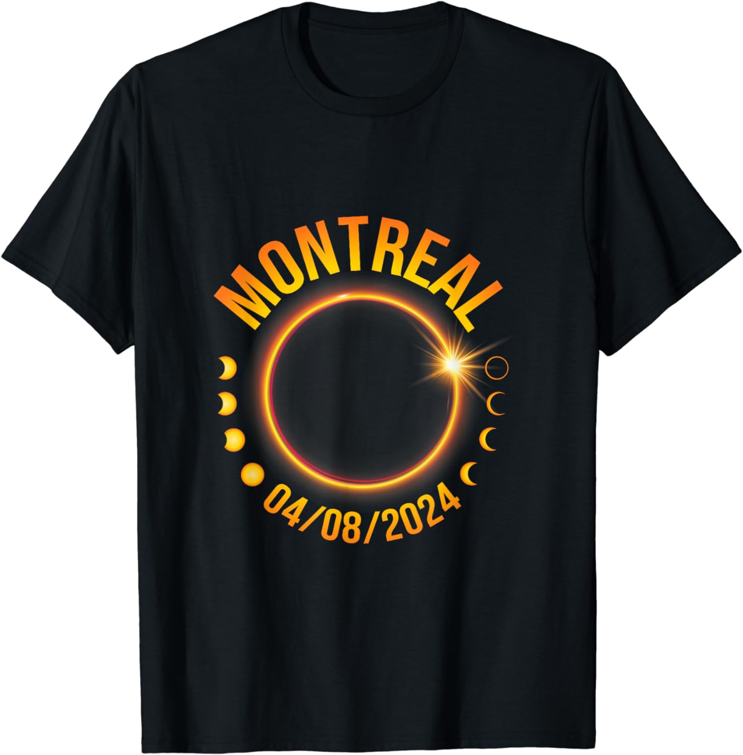 Total Solar Eclipse Celestial Showdown 2024 Montreal TShirt