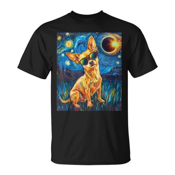 Total Solar Eclipse Chihuahua Dog TShirt