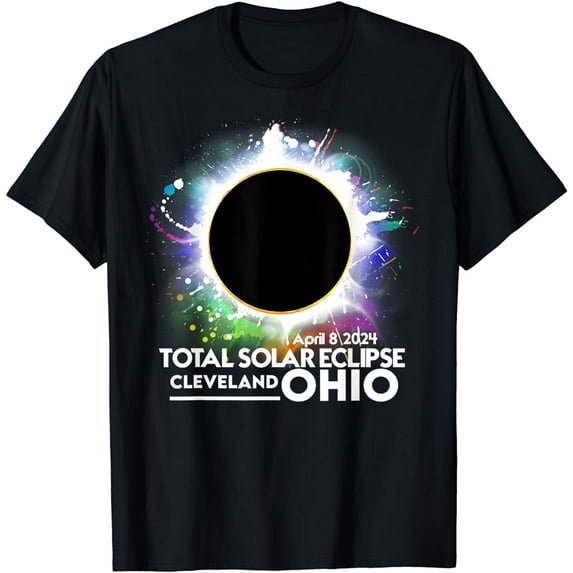 Total Solar Eclipse Cleveland Ohio April 8 2024 Totality T-Shirt