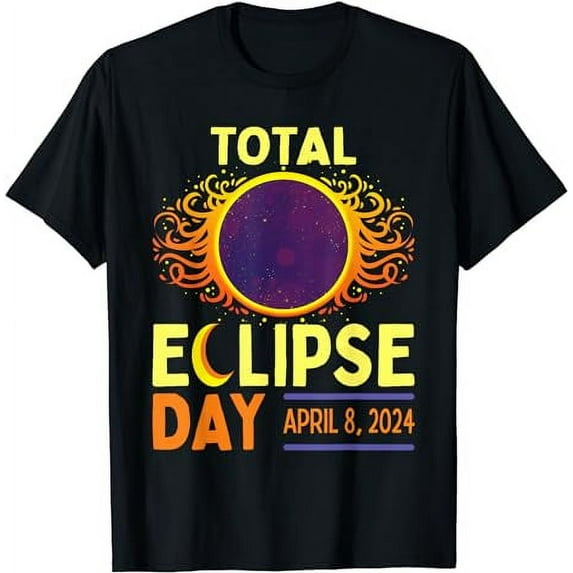 Total Solar Eclipse Day April 8 2024 Retro Sun Eclipse T-Shirt