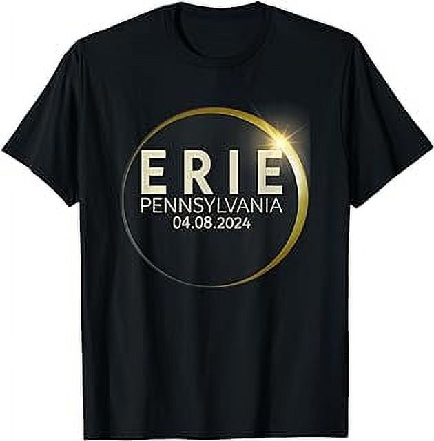 Total Solar Eclipse Erie Pennsylvania April 8 2024 Eclipse TShirt