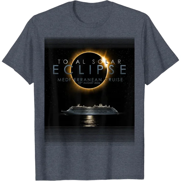 Total Solar Eclipse Mediterranean Cruise Travel T-Shirt