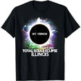 thumbnail image 1 of Total Solar Eclipse Mt Vernon Illinois 2024 Colorful Sun T-Shirt, 1 of 5