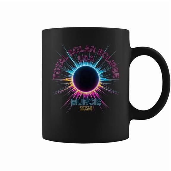 Total Solar Eclipse Muncie For 2024 Souvenir Coffee Mugs