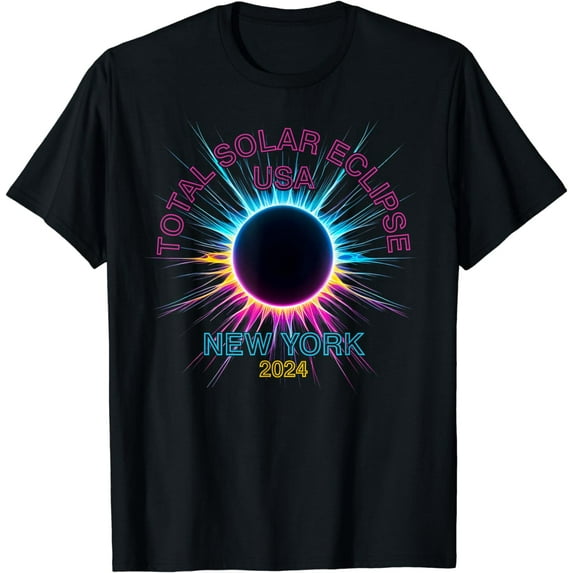 Total Solar Eclipse New York For Women Men 2024 Souvenir T-Shirt