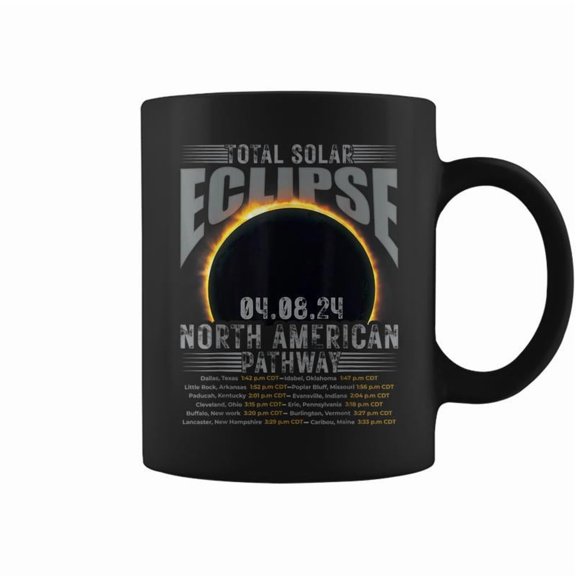 Total Solar Eclipse North America 2024 Totality Astronomy Coffee Mugs