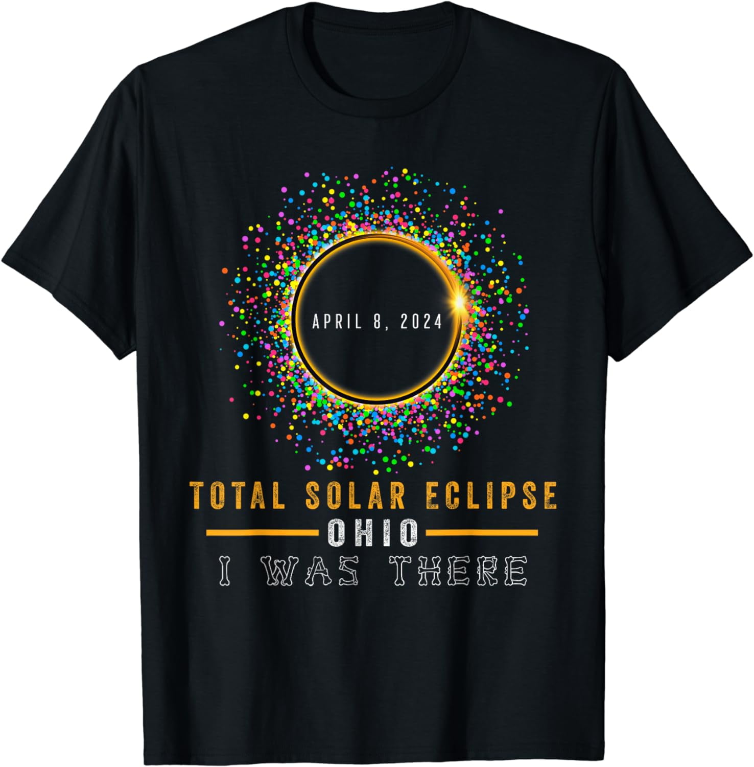 Total Solar Eclipse Ohio April 8 2024 American Totality TShirt