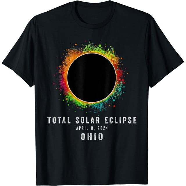 Total Solar Eclipse Ohio April 8 2024 American Totality T-Shirt ...
