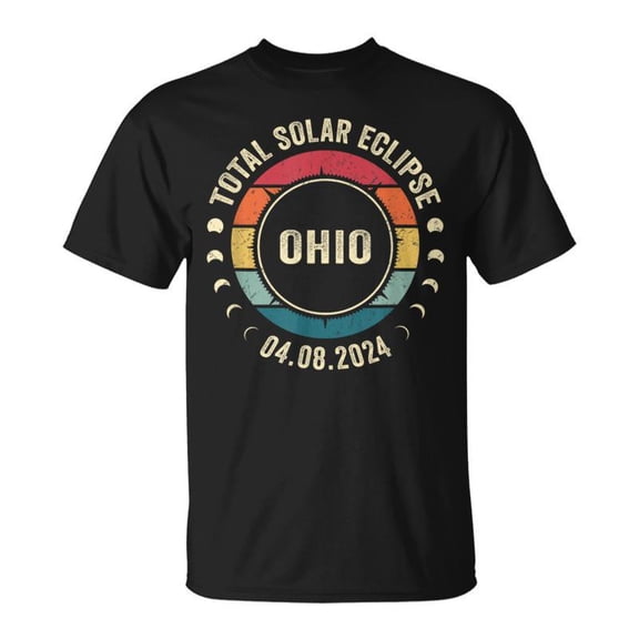 Total Solar Eclipse Ohio April 8 2024 Totality TShirt