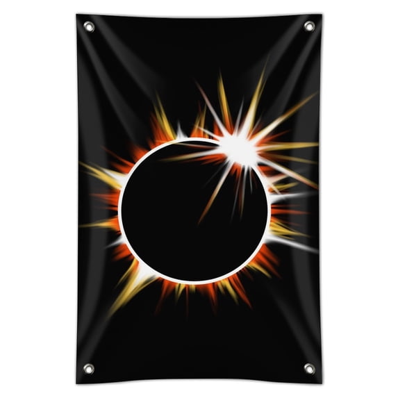 Total Solar Eclipse Painted Home Business Office Sign