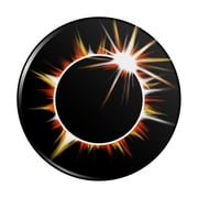 Total Solar Eclipse Painted Kitchen Refrigerator Locker Button Magnet