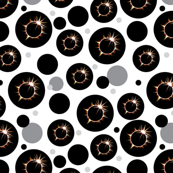 Total Solar Eclipse Painted Premium Gift Wrap Wrapping Paper Roll
