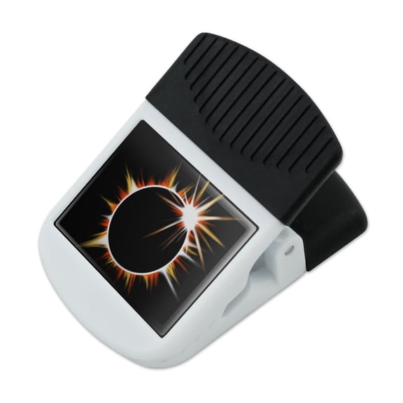 Total Solar Eclipse Painted Refrigerator Fridge Magnet Magnetic Hanging Hook Note Snack Clip