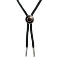 thumbnail image 1 of Total Solar Eclipse Painted Western Southwest Cowboy Necktie Bow Bolo Tie, 1 of 3