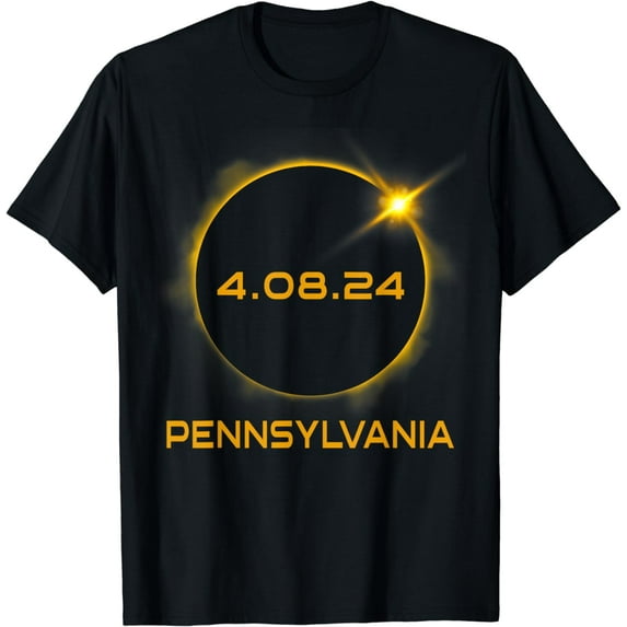 Total Solar Eclipse Pennsylvania Totality April 8th 2024 T-Shirt