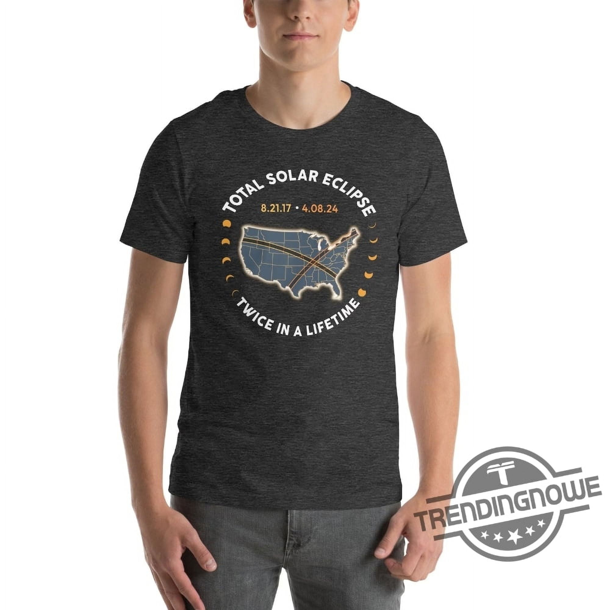 Total Solar Eclipse Shirt April 8 2024 Solar Eclipse Shirt Usa Map Path
