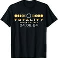 thumbnail image 1 of Total Solar Eclipse Spring 04. 08. 2024 Totality Phases T-Shirt, 1 of 5