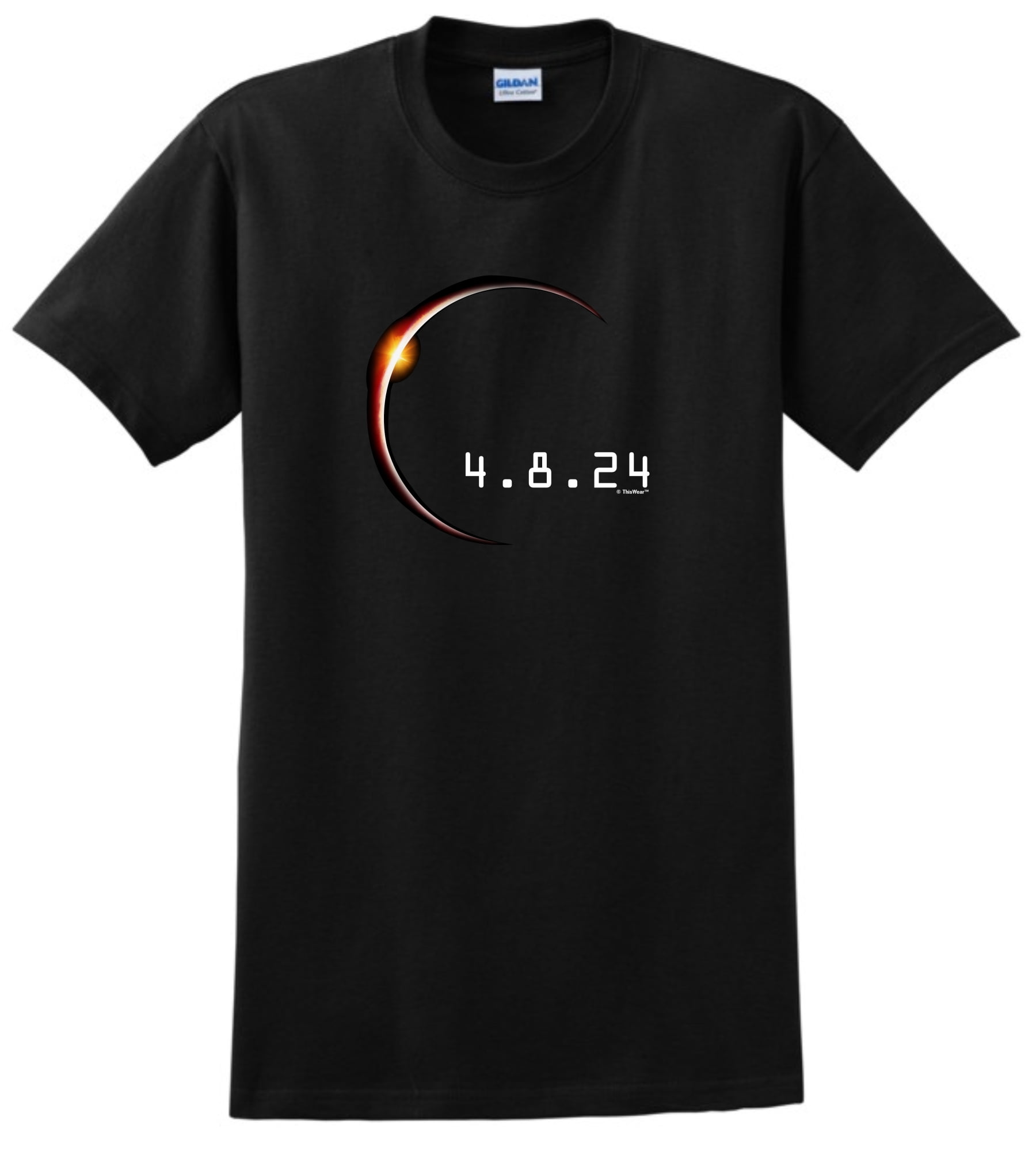 Total Solar Eclipse Tshirt Eclipse 2024 Edge Short Sleeve T-Shirt Large ...