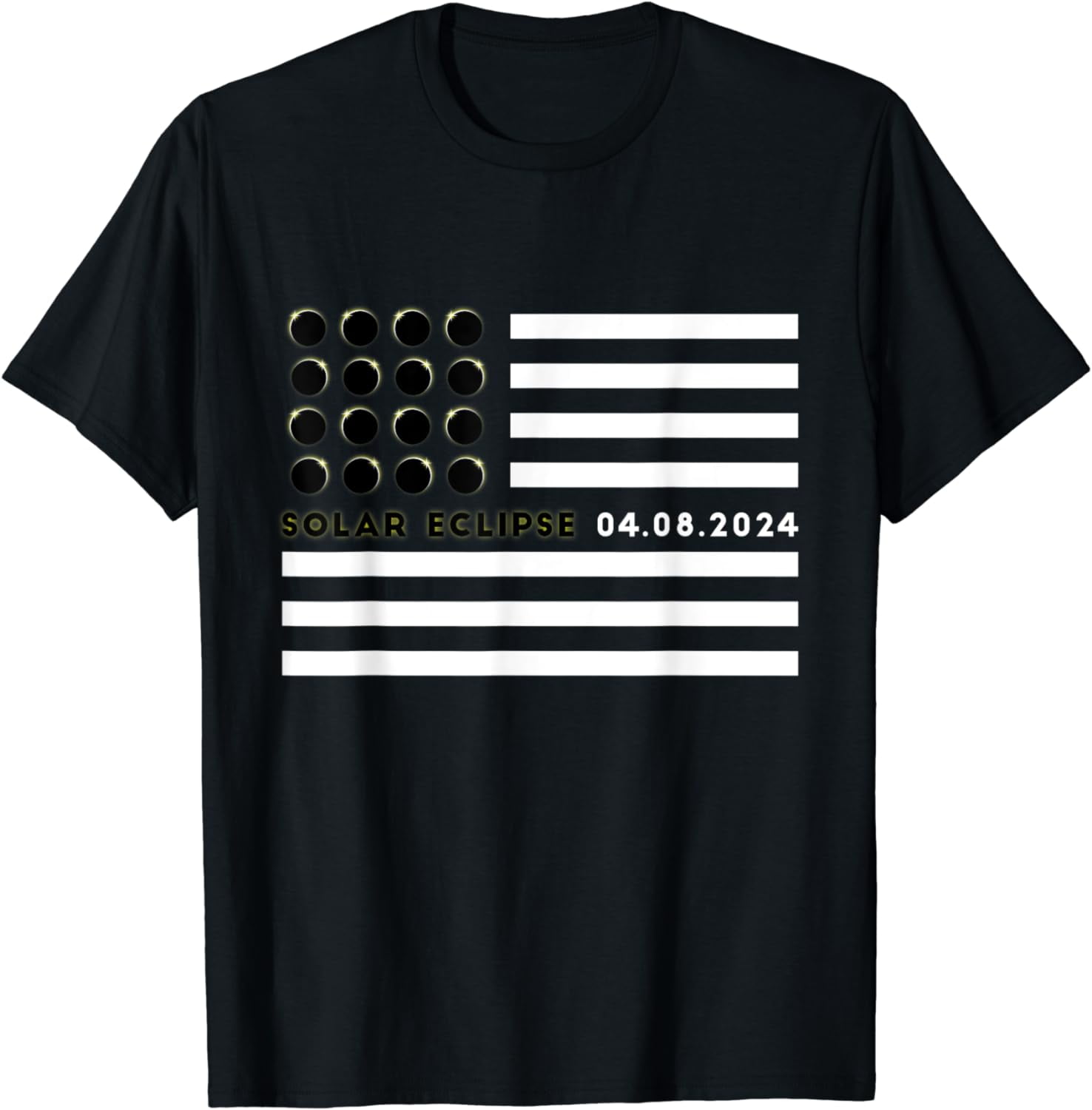 Total Solar Eclipse US American Flag 04 08 2024 Totality T Shirt total-solar-eclipse-us-american-flag-04-08-2024-totality-t-shirt