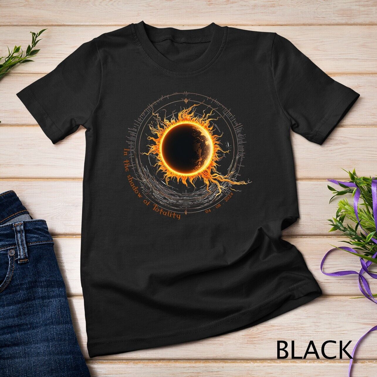 Total Solar Eclipse Watching Shirt Shadow of Totality 2024 Unisex T