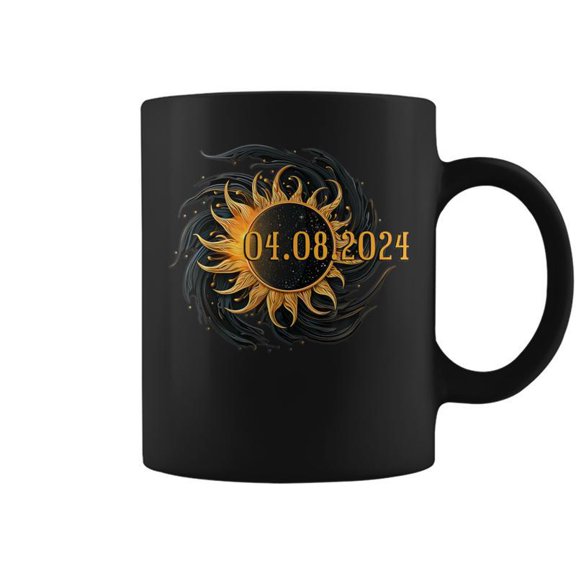 Total Solar Eclipse Watching Sun Moon Fan Coffee Mugs