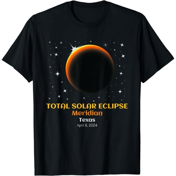 Total Solar Eclipse of April 8, 2024 in Meridian, Texas TX T-Shirt