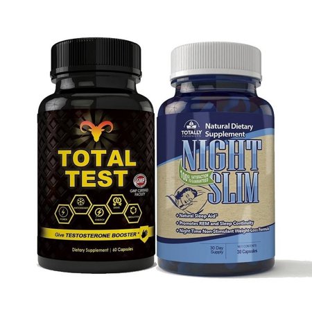Total Test Testosterone Booster and Night Slim Combo Pack 30 Day Supplement
