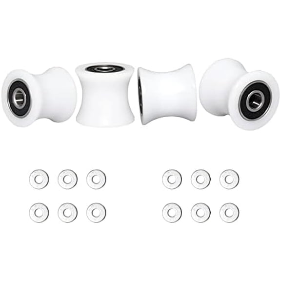 Total Trainer Rollers/Wheels of 4 for Models DLX, DLX II, DLX III, Adv DLX, Pilates, Pilates Pro 2500, 3000, 4000570, 2000 White$$Sport & Recreation Other