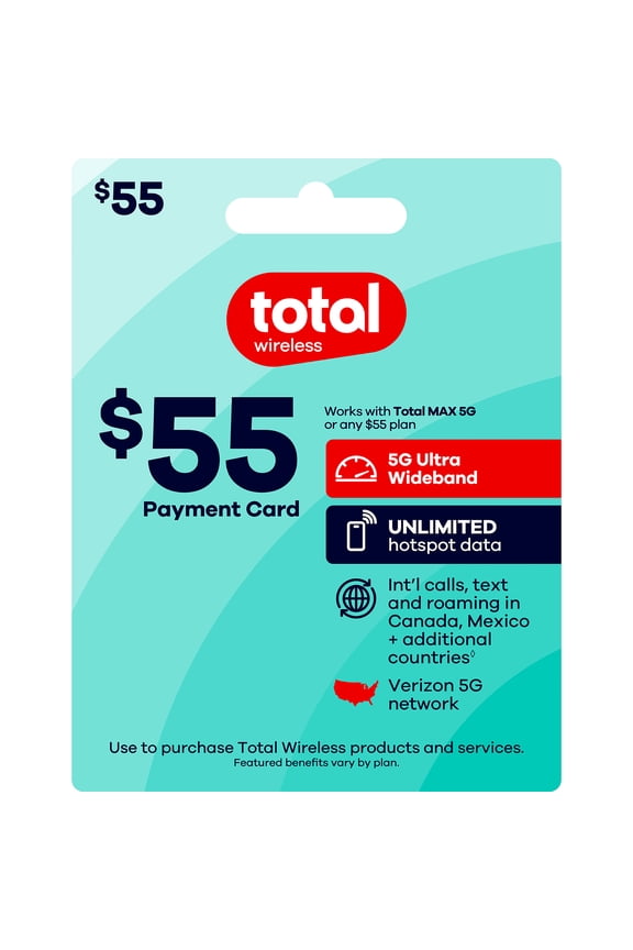 $55 Payment Card e-PIN Top Up (Email Delivery)