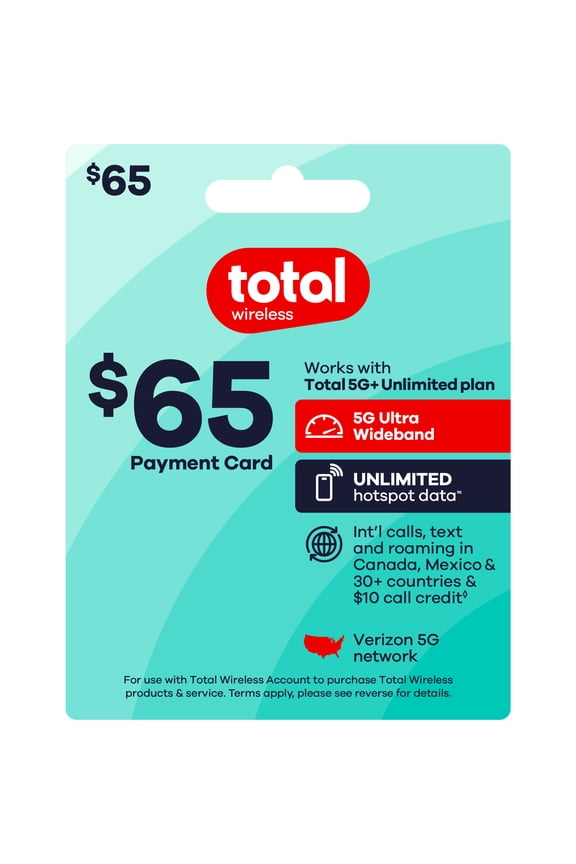 $65 Payment Card e-PIN Top Up (Email Delivery)