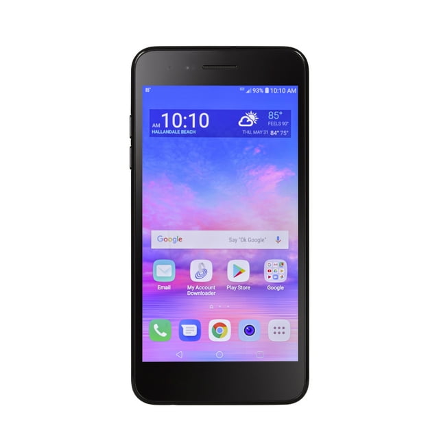 Total Wireless LG Rebel 4, 16GB, Black- Prepaid Smartphone