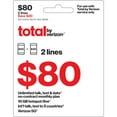 Total by Verizon 80 NoContract Two Device Unlimited Talk, Text & Data