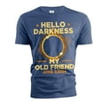 thumbnail image 1 of Total solar eclipse of 2024 T-shirt Hello Darkness once Twice in a lifetime event astronomy tee (Large Navy Blue), 1 of 7