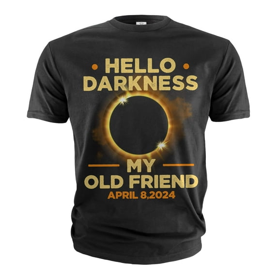 Total solar eclipse of 2024 T-shirt Hello Darkness once Twice in a lifetime event astronomy tee