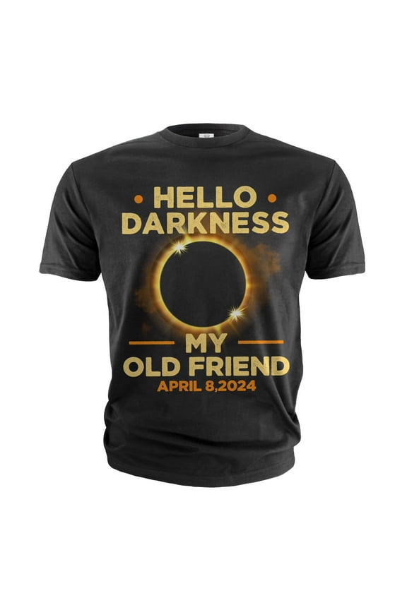 Total solar eclipse of 2024 T-shirt Hello Darkness once Twice in a lifetime event astronomy tee