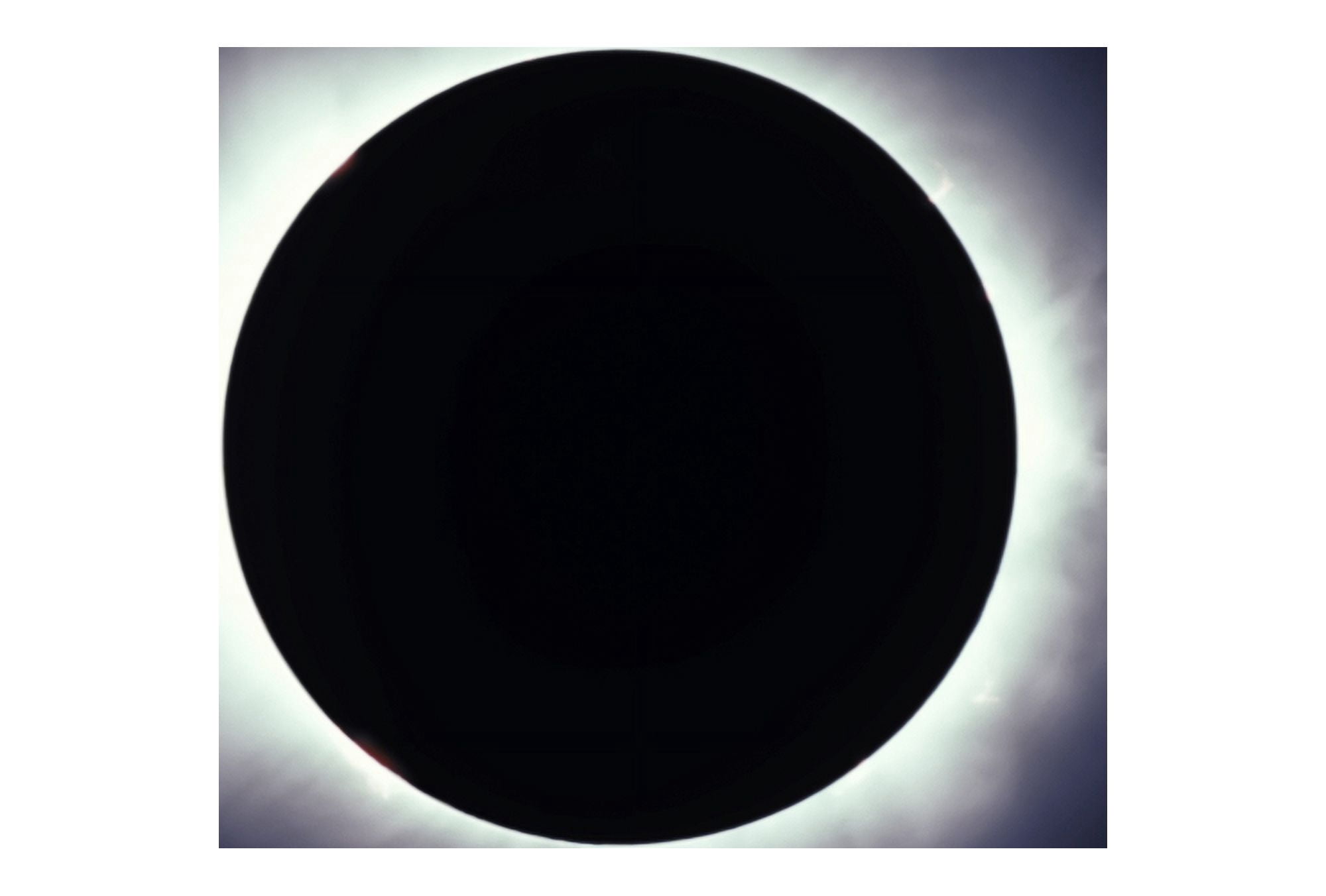 Total solar eclipse taken near Carberry Manitoba Canada Canvas Art - Alan DyerStocktrek Images (18 x 12)