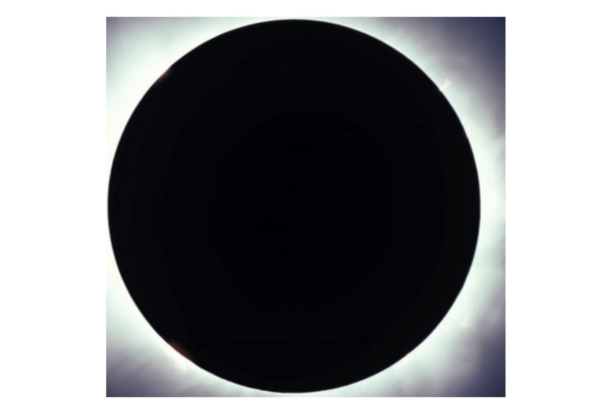 Total solar eclipse taken near Carberry Manitoba Canada Canvas Art - Alan DyerStocktrek Images (35 x 24)