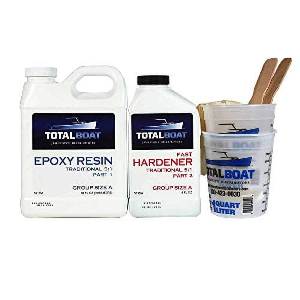TotalBoat Quart Size Fast Hardener Epoxy Resin Kit