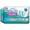 thumbnail image 1 of TotalDry Unisex Incontinent Pad Extra Long 12" L SP1570, Maximum, 30 Ct, 1 of 3