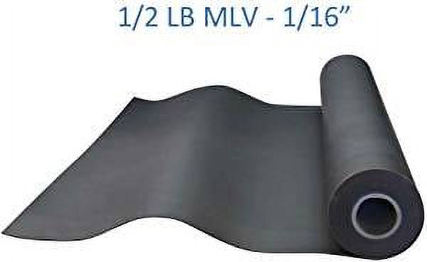 TotalMass Mass Loaded Vinyl MLV Barrier 4' x 50' 1/2 lb Half Pound 200 Square Foot Roll Soundproofing Acoustic Barrier