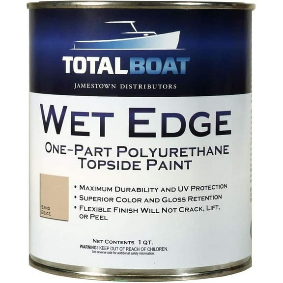 Totalboat Largo Blue high-gloss finish Wet Edge Marine Topside Paint, 1quart
