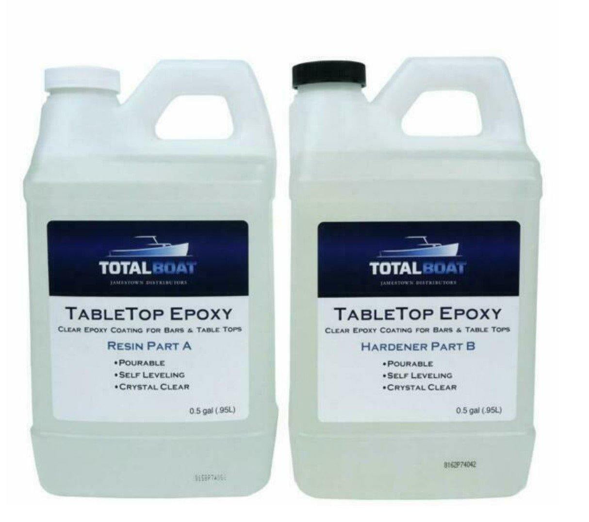 Totalboat TableTop 2 part Epoxy Resin Crystal Clear 1 gal