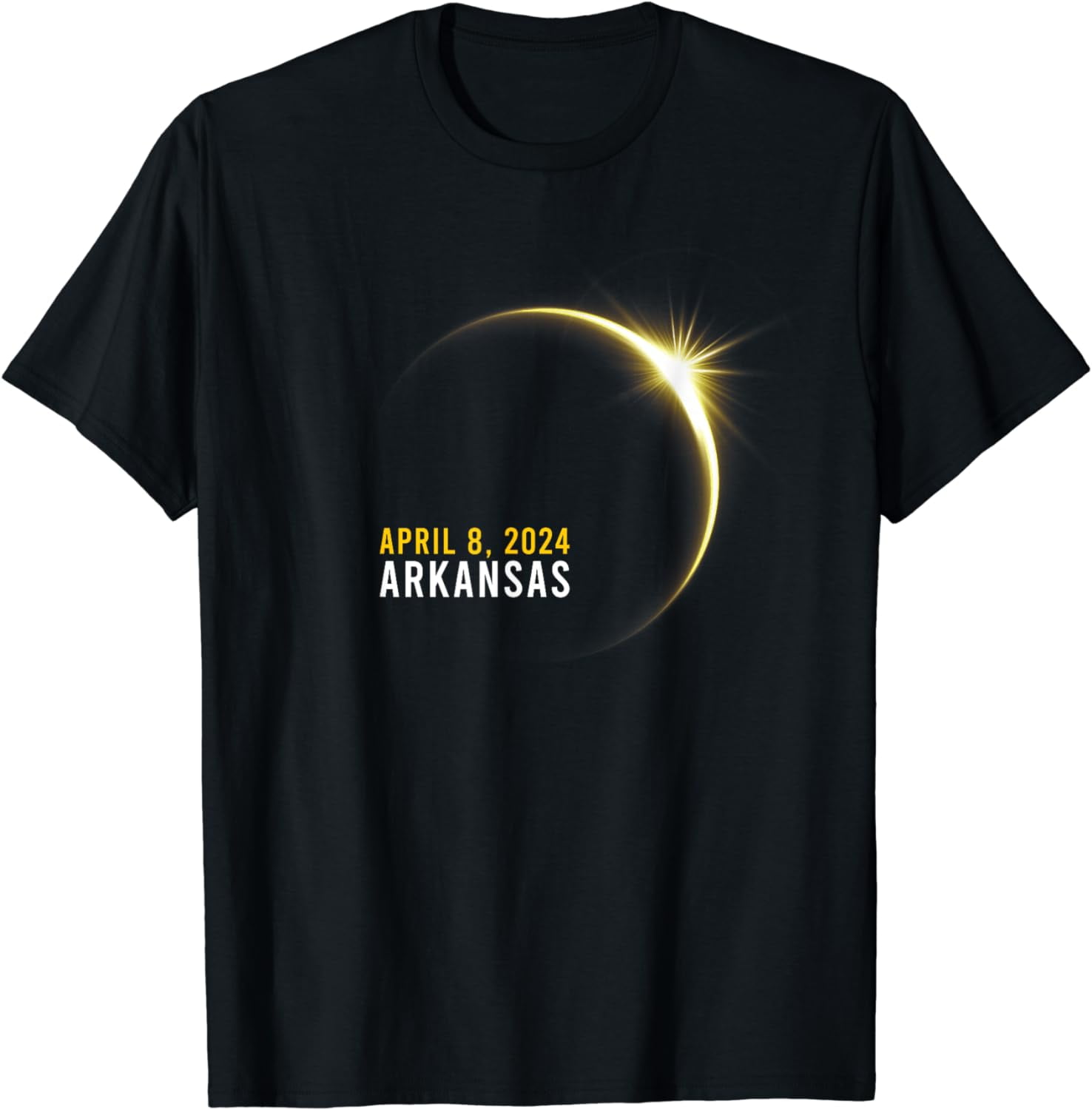 Totality 04 08 24 Total Solar Eclipse 2024 Arkansas Cotton TShirt