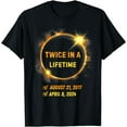 thumbnail image 1 of Totality 24 Twice In A Lifetime Total Solar Eclipse 2024 T-Shirt, 1 of 2