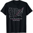 thumbnail image 1 of Totality America Total Solar Eclipse April 8 2024 USA Map T-Shirt, 1 of 3