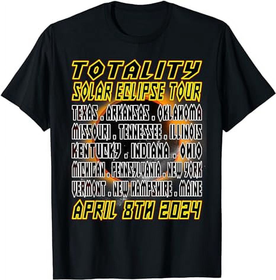 Totality Solar Eclipse Tour April 8th 2024 North America T-Shirt ...