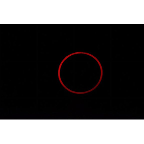 Totality during annular solar eclipse Canvas Art - Phillip JonesStocktrek Images (18 x 12)