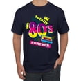 thumbnail image 1 of Totally 80's Forever Vintage Men's Graphic T-Shirt, Navy, Small, 1 of 5
