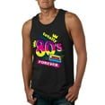 thumbnail image 1 of Totally 80's Forever Vintage Mens Graphic Tank Top, Black, Small, 1 of 5